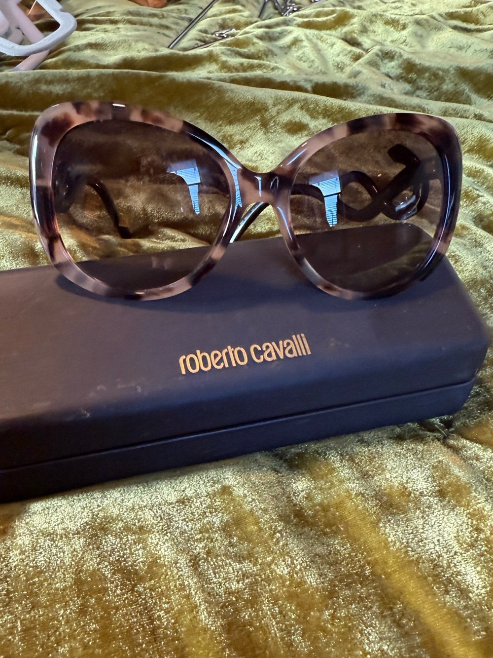 Roberto Cavalli tortoise Sunglasses